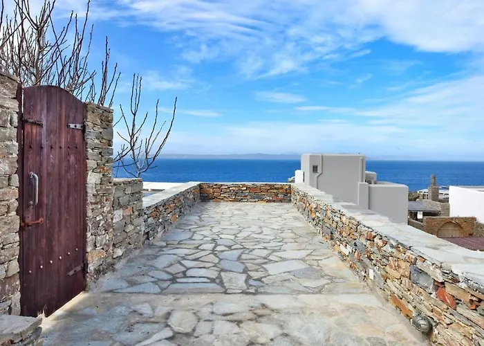 Stone With A Sea Water Swimming Pool And A Sea And Sunset View Melissaki